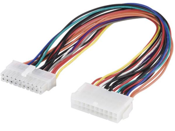 Intern PC ATX forlængerkabel - 20P han til 20P hun (30cm)