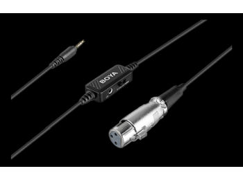 XLR til 3.5mm stik mikrofon kabel (6m), Sort