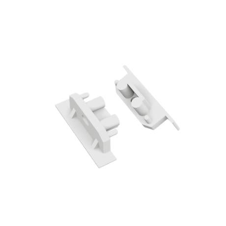 DIOFLEX Endestyk GROOVE10 G2 SQ med hul hvid 2 stk