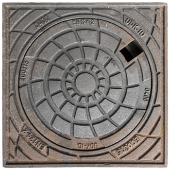 Ulefos 315 x 250 mm karm/dæksel m/lås, firk., fast, 40 t, SG