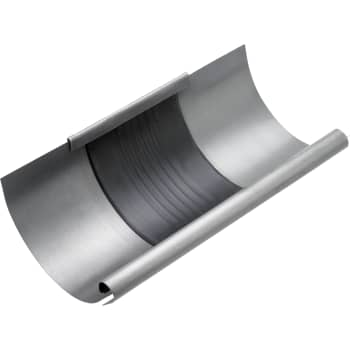 VMZINC ekspansionsstykke, ZINC NATUR - halvrund - 280 mm