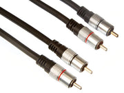 Phonokabel - 2 x RCA han til 2 x RCA han (5m)