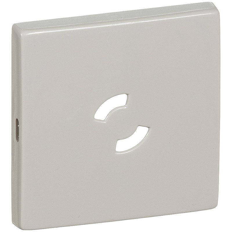 Dæksel for lampestikkontakt 50x50, gammel model - Lysegrå