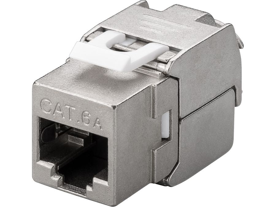 Keystone RJ45 fatning - CAT6a 500MHz skærmet (LSA)