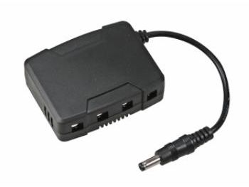 DC-DC konverter til CCTV - 19V ind til 19V + 4 x 12V ud