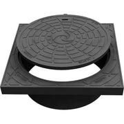 Ulefos 600 x 200 mm karm/dæksel u/lås, firk., fast, 12,5 t, GG