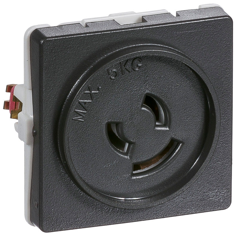 Fuga Lampestikkontakt med jord 50x50 koksgrå