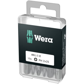 Wera bits PH 2, 25 mm, 851/1 Z DIY, 10 stk.
