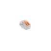 Unite skrueløs samlemuffe 2x0,2-4 mm2 Transparent