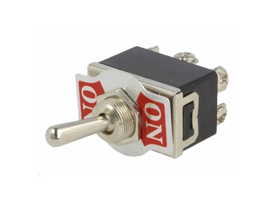 MAXI vippekontakt - 2P ON-ON 10A/250V, Skrueterm.