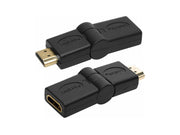 HDMI adapter - Han til hun, 180° vipbar