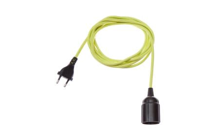 DANLAMP 3m tekstilkabel E27, lime