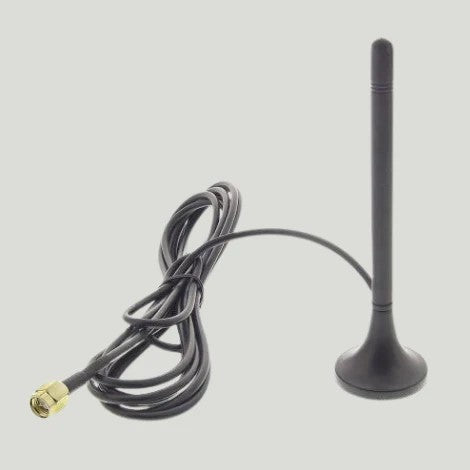 GSM antenne m. magnetfod - 3dBi, SMA (2m)