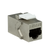 Keystone RJ45 mellemled - CAT6a skærmet, 2 x RJ45(8P8C) hun