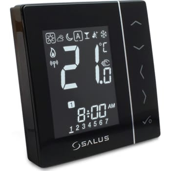 230V trådløs rumtermostat til iT600 varmesystem, sort