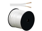 Højttalerledning - 2x1,5mm² CCA, hvid (metervare)