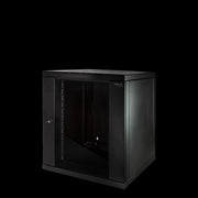 19" væg-rackskab - 12U B600xD560mm (Single) Sort