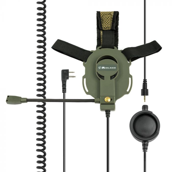BOW-M EVO - Tactical headset m. 2 pin Midland stik