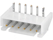 Ledning-til-print fatning - JST XH, 1x6pol han 90°, 2,5mm