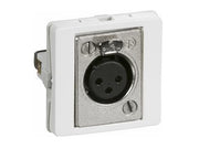 XLR hun vægdåse - 1 modul, Hvid (FUGA tilpasset)