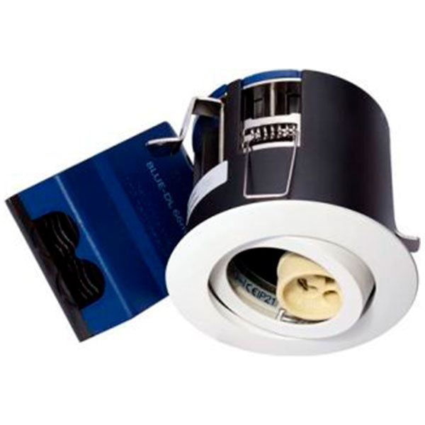 Blue-DL udendørsspot version 2 m. GU10 fatning - Mat hvid