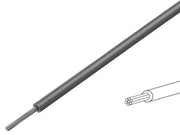 Monteringsledning - 0,2mm² trådet fortinnet CU, Grå (100m)