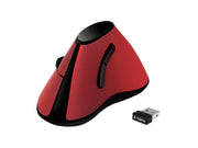 2.4G trådløs mus - Ergonomisk, vertikal, bordeaux Rød