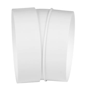 Rund Ø100 bøjning 15 grader