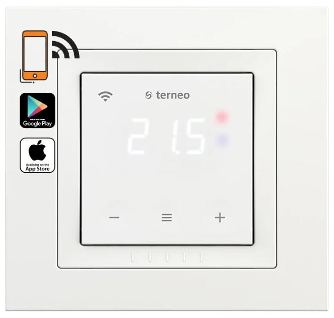 Smart Thermostat Terneo SX Gulvtermostat m. føler - Hvid