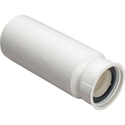 50 mm x 1.1/4" Tilslutningsrør med gevind hvid
