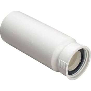 50 mm x 1.1/4" Tilslutningsrør med gevind hvid