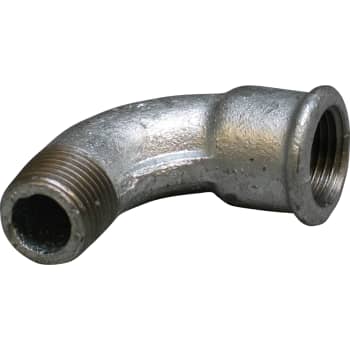 1/2" Galvaniseret bøjning 90° muffe/nippel