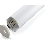 Alu Profil 16, hjørne profil, 2000 x 30 x 30 mm, alu/opal