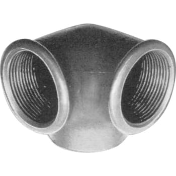 1/2" Sort vinkel med sideudløb