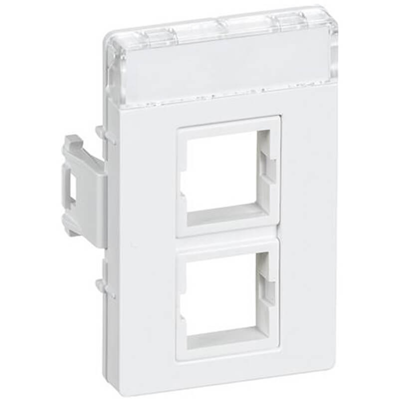 Udtag Systimax 2xRJ45 T5 hvid