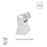 Smart bevægelsessensor 180° med WI-FI IP65 - Hvid