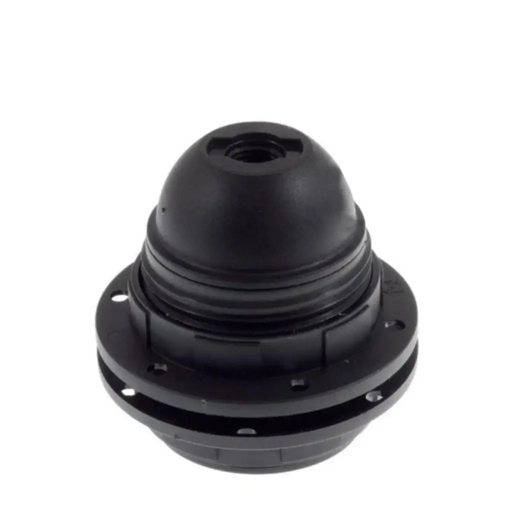 KRONEFATNING E27 SORT M/2 OMLØBERE