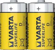 BATTERI SUPERLIFE D R20 2 STK FOLIE