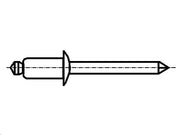 Popnitter, aluminium - Ø2,4 x 5mm (50 stk.)