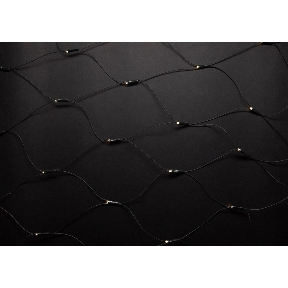 2 x 1,5 m. kold hvid LED julelyskædenet - 160 LED, IP44 udendørs, 230V