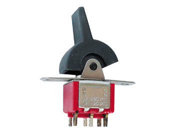 Vippekontakt - 2P ON-ON, paddle, til kabinet