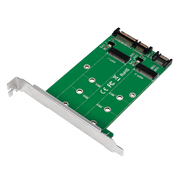 2x SATA til 2x M.2 SATA SSD adapter