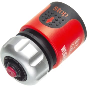 WORKER slangekobling med stop, 1/2"