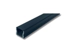 Alu profil 10 sort med sort cover - 2,5 m
