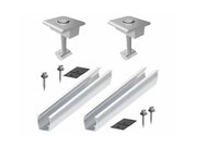 Solpanel mellem-monteringsbeslagsæt - 2 dele, Alu.