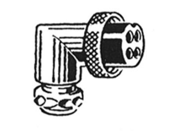 Mikrofonstik - 4pol hun, retvinklet