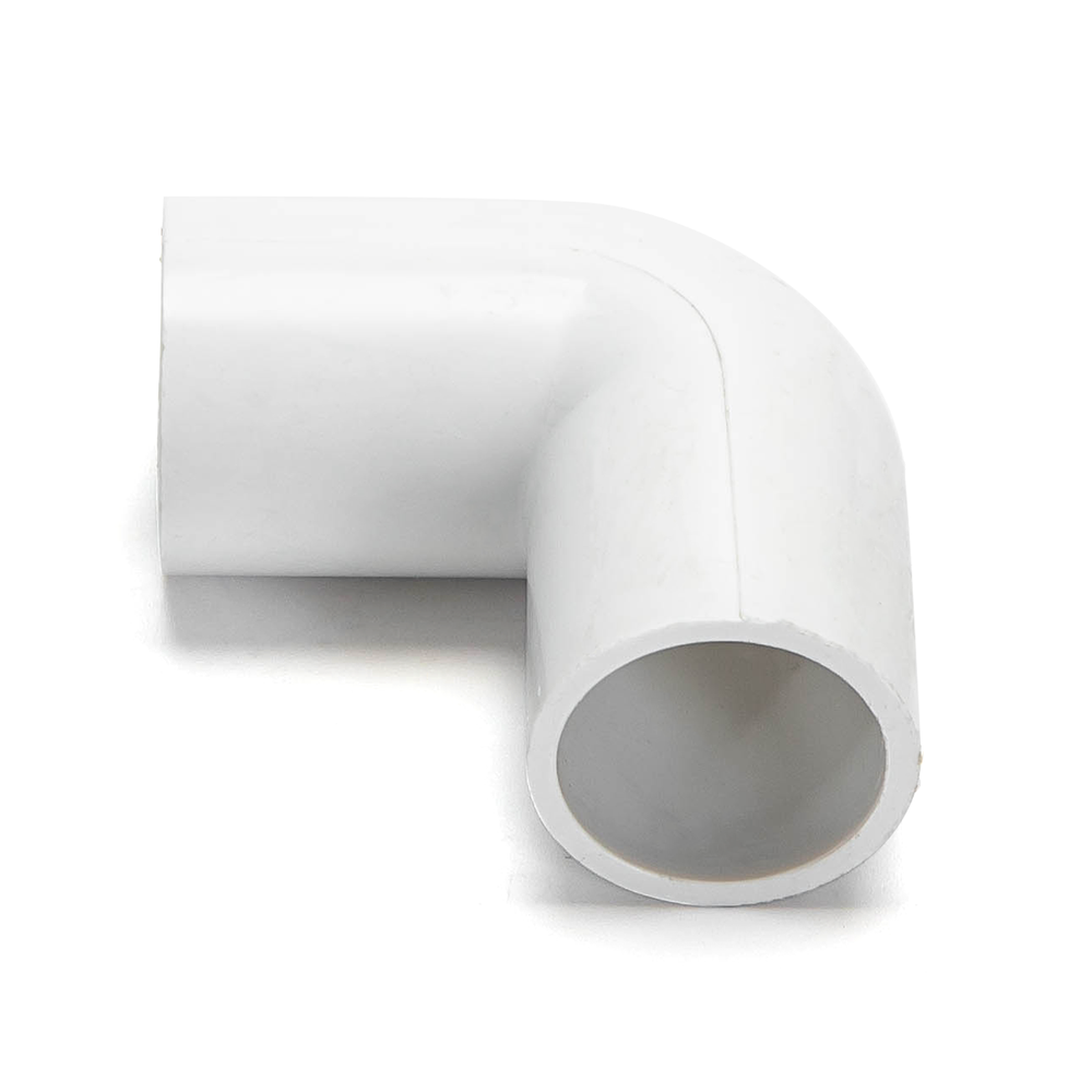 PVC Elektrisk Rør Vinkelalbue 16mm - 4 stk./Hvid - 3 års producentgaranti