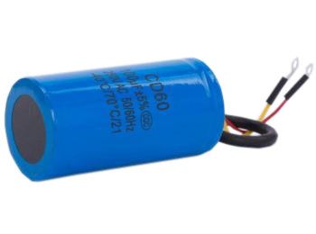 MOTOR start kondensator - 100uF / 250Vac m. ledn. (CD60)