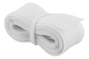 Kabelsok - Med velcro, Ø20-30mm, Hvid (5m)
