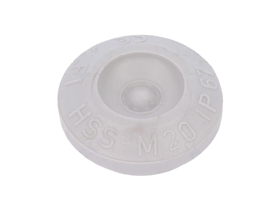 TPE kabelgennemføring - Ø7-12mm, IP67, Grå (M20 hul)